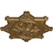 Ekena Millwork Antilles Ceiling Medallion (Fits Canopies up to 6"), Hand-Painted Pale Gold, 38 1/4"OD x 1 1/2"P CM38ANPAS - alternate 2